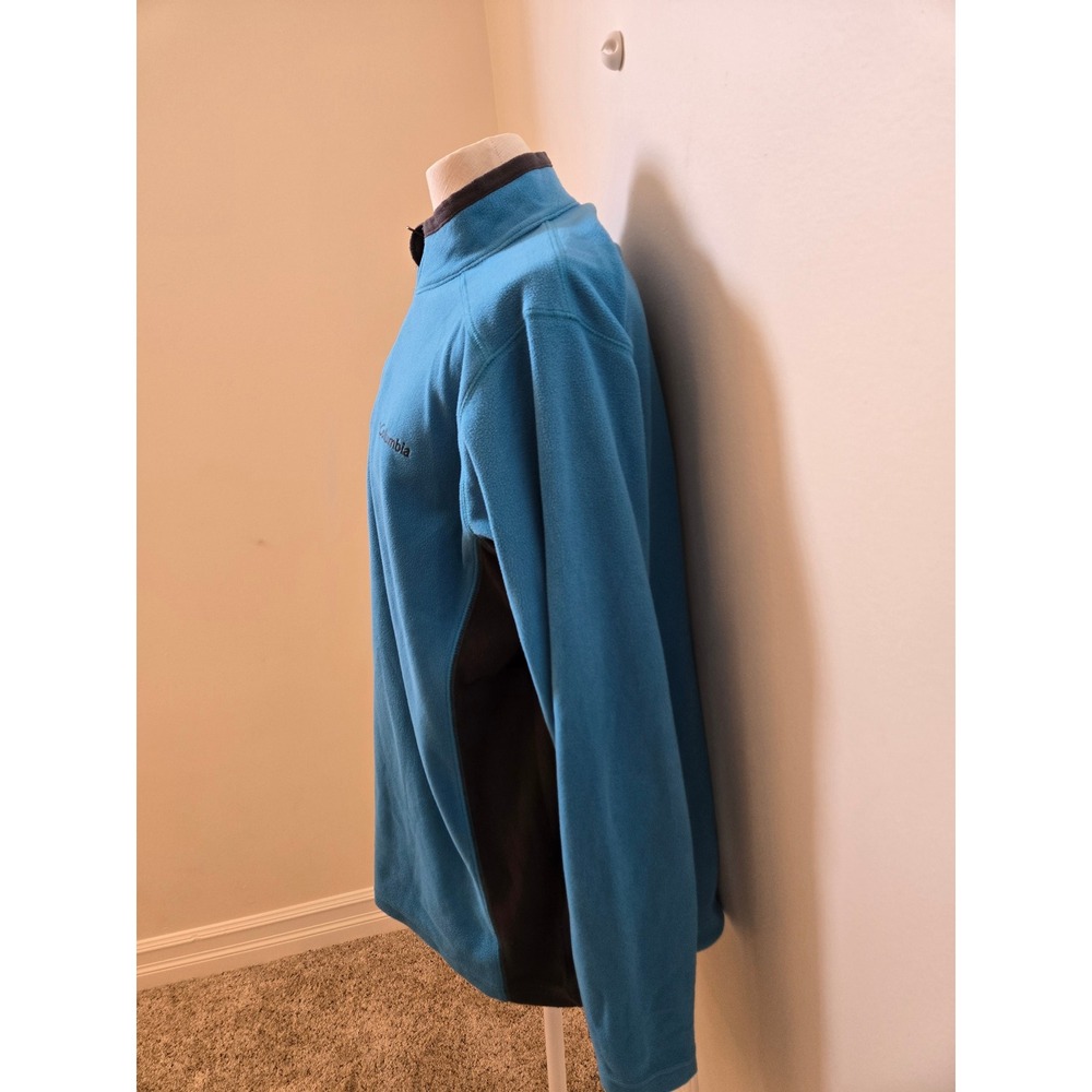 Columbia Women's Medium Blue Fleece 1/4‎ Zip Pullover Jacket - Picture 3 of 8